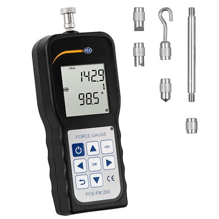 Pce Instruments Digital Force Gauge, 2 to 200 N PCE-FM 200